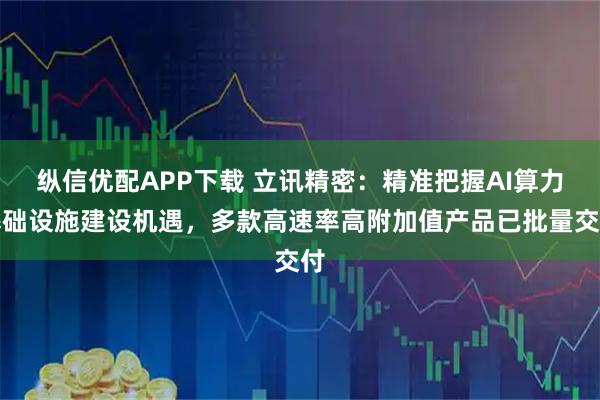 纵信优配APP下载 立讯精密：精准把握AI算力基础设施建设机遇，多款高速率高附加值产品已批量交付